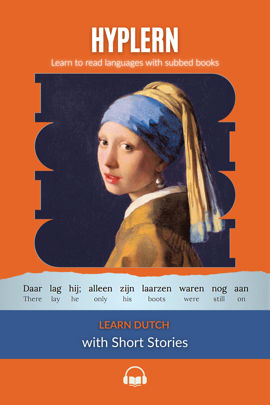 Cover for the book HypLern Learn Dutch with Short Stories - Interlinear Dutch to English