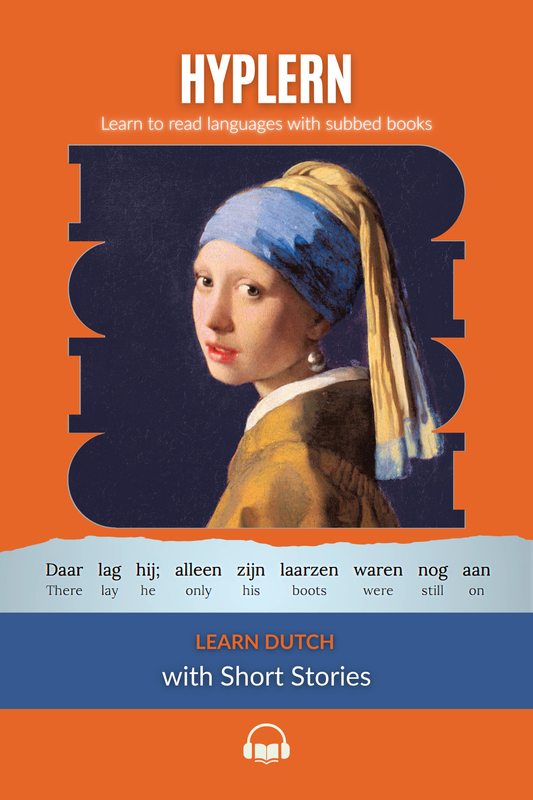 Cover for the book HypLern Learn Dutch with Short Stories - Interlinear Dutch to English