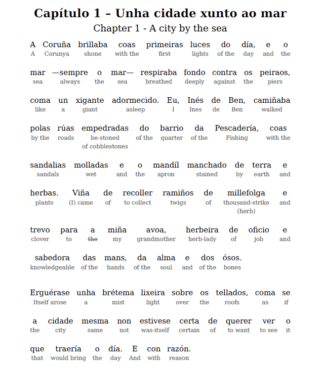 HypLern - Learn Galician With Short Stories - Those Who Have Honor - Interlinear PDF and Epub