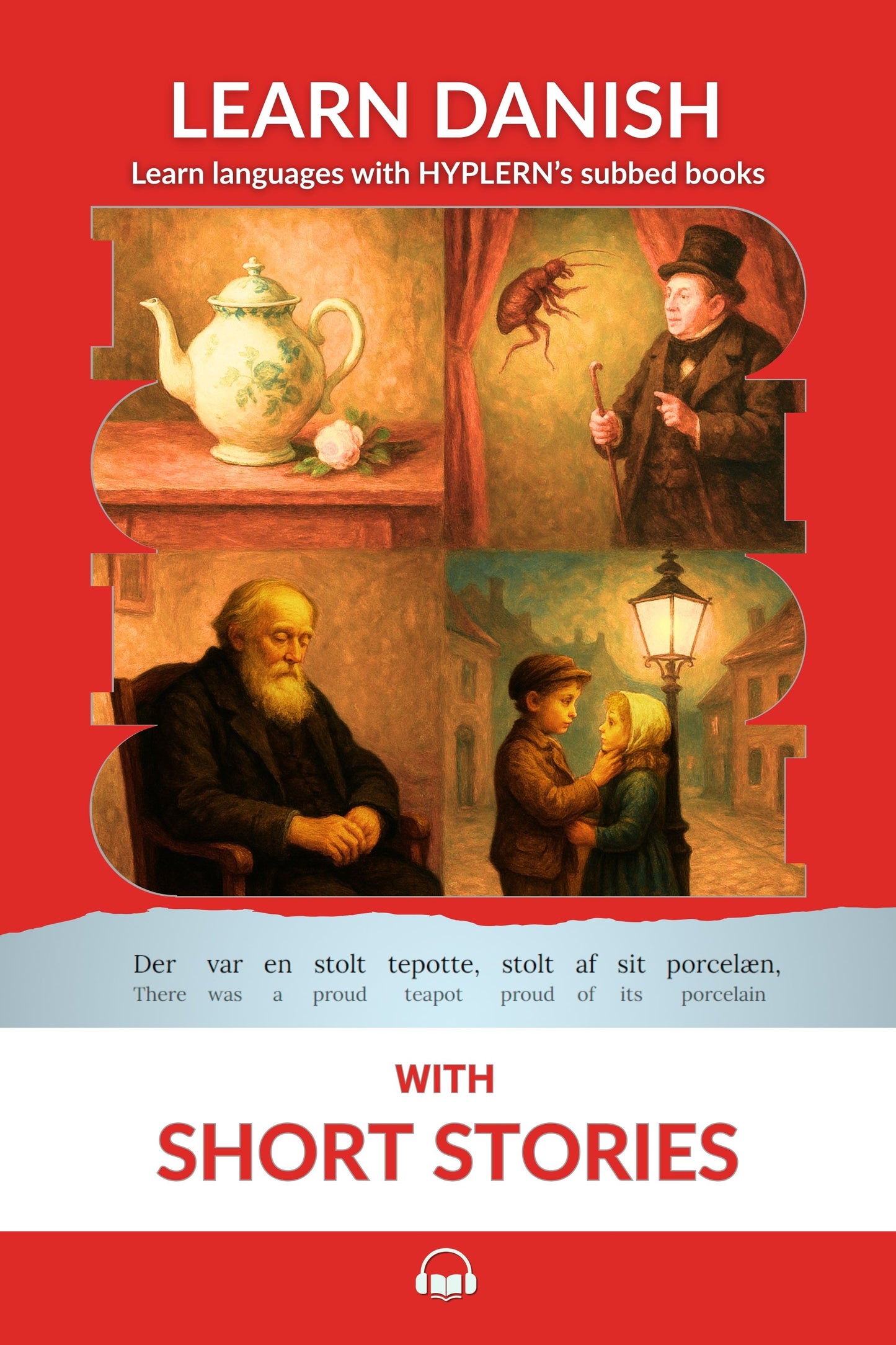 HypLern - Learn Danish with Short Stories - PDF, Epub, Mobi and Audio