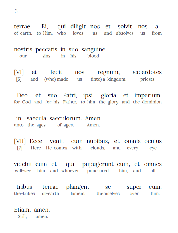 HypLern - Learn Latin With Beginner Stories: The Revelation of John - Interlinear PDF and Epub