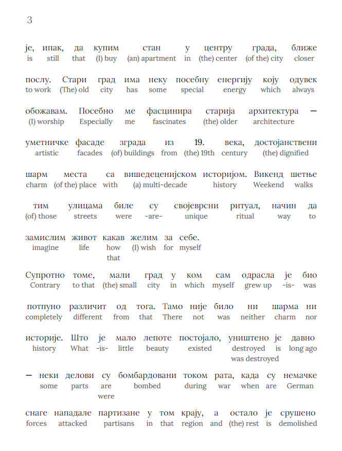 HypLern - Learn Serbian with Crossfire of Shadows - Interlinear PDF and Epub
