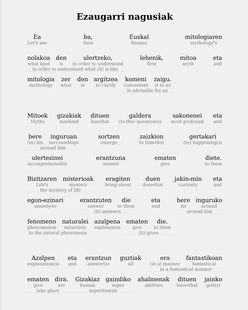 Learn Basque fast and easy