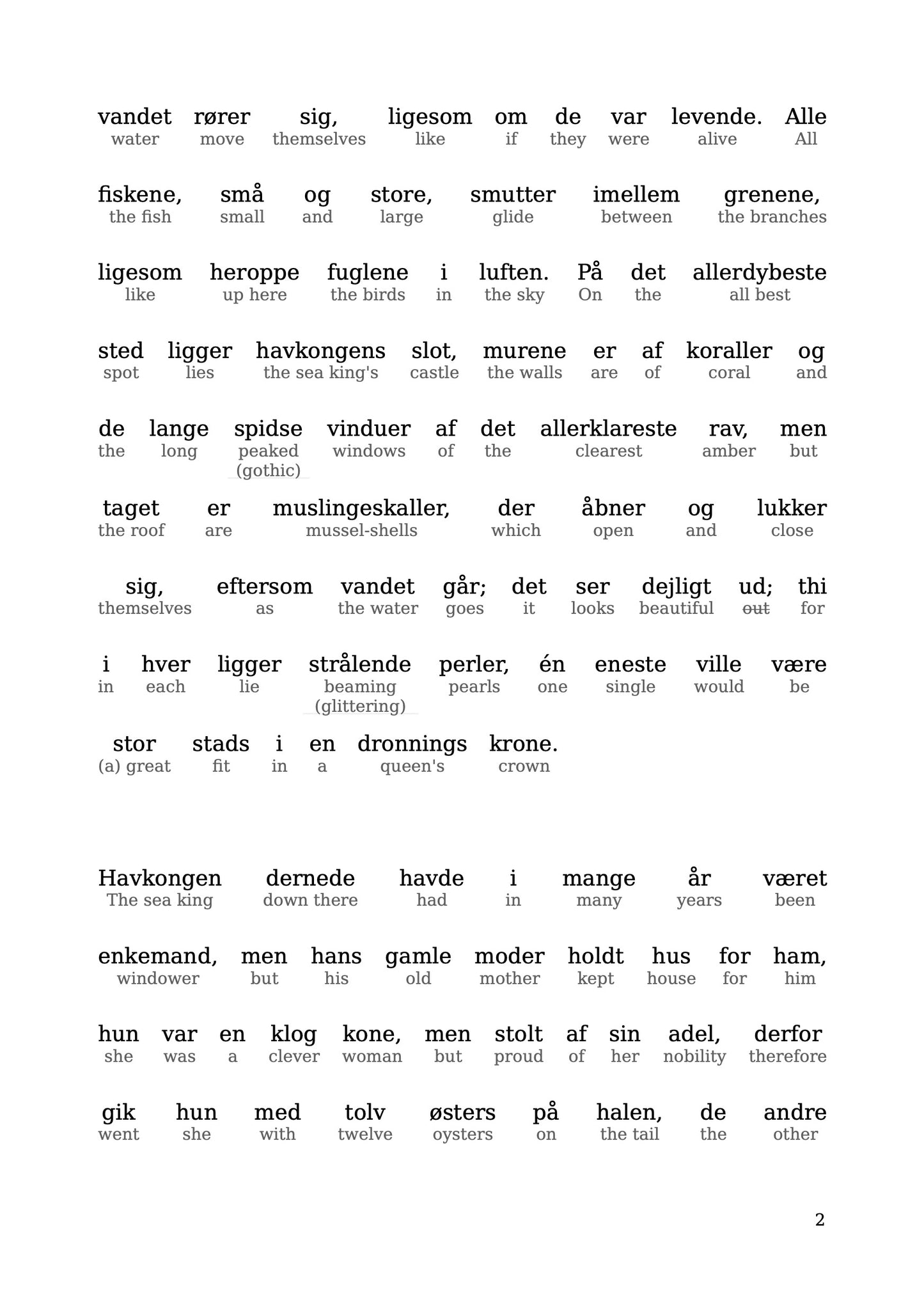 HypLern - Learn Danish with The Little Mermaid - PDF, Epub and Audio