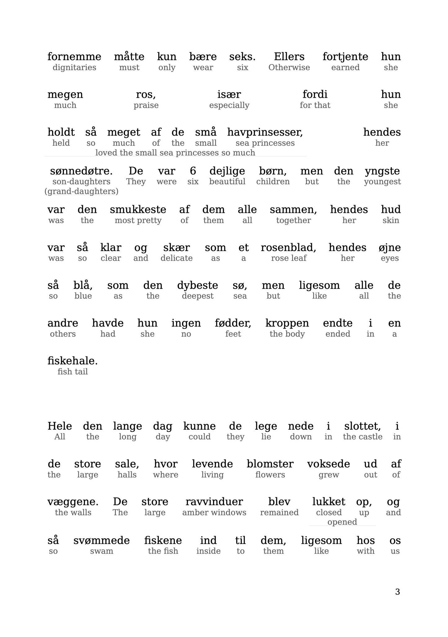 HypLern - Learn Danish with The Little Mermaid - PDF, Epub and Audio