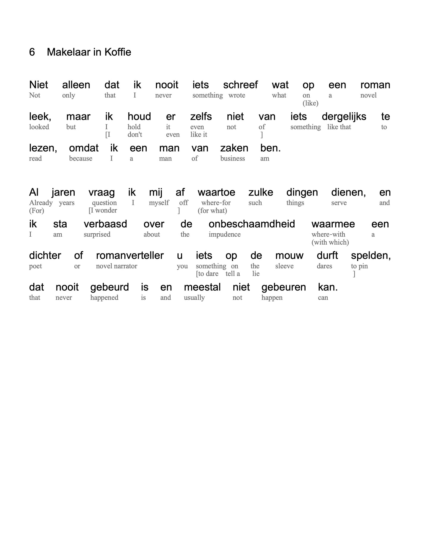 HypLern - Learn Dutch With Short Stories - Interlinear PDF, Epub, Mobi and Audio