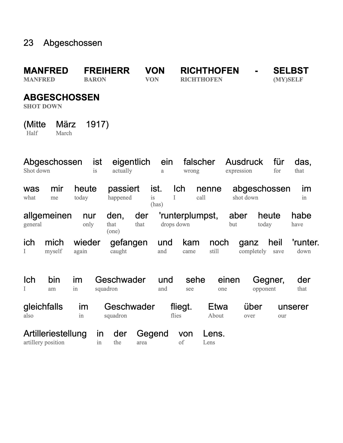 HypLern - Learn German With Short Stories - Interlinear PDF, Epub, Mobi plus MP3s