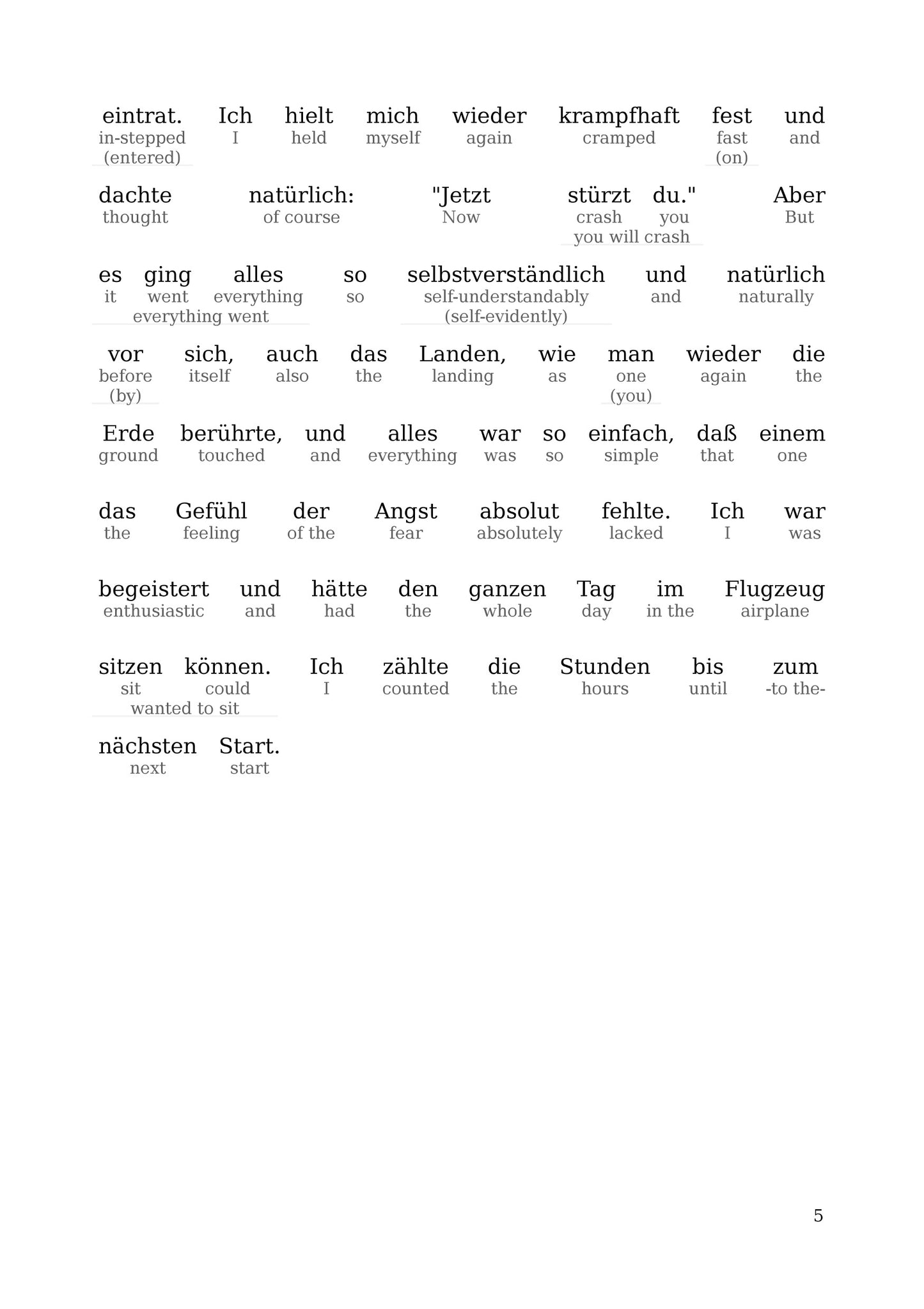 HypLern - Learn German With The Red Baron and Other Stories - Interlinear PDF, Epub, Mobi and audio