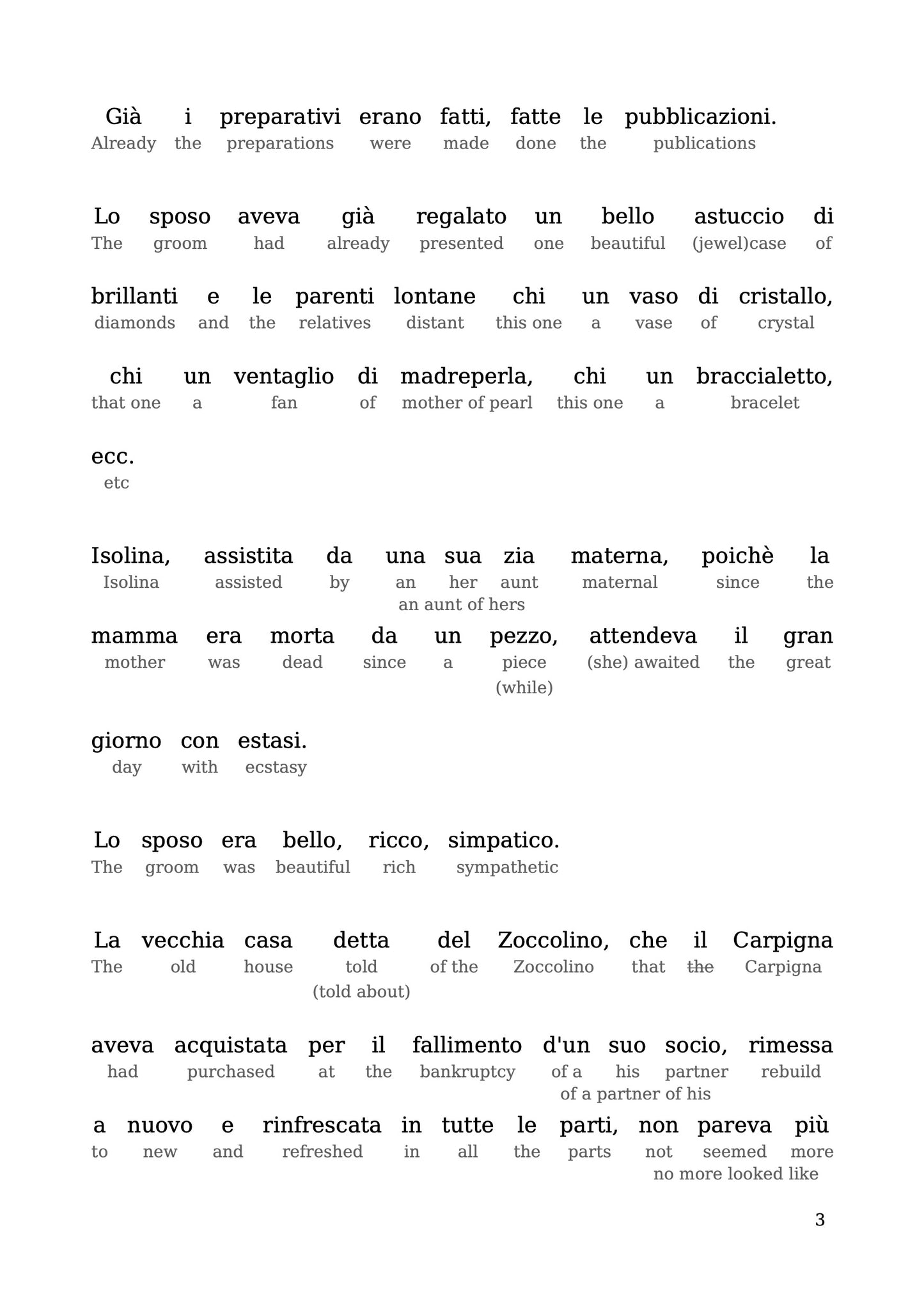HypLern - Learn Italian with Short Stories - Interlinear PDF, Epub, Mobi and mp3s
