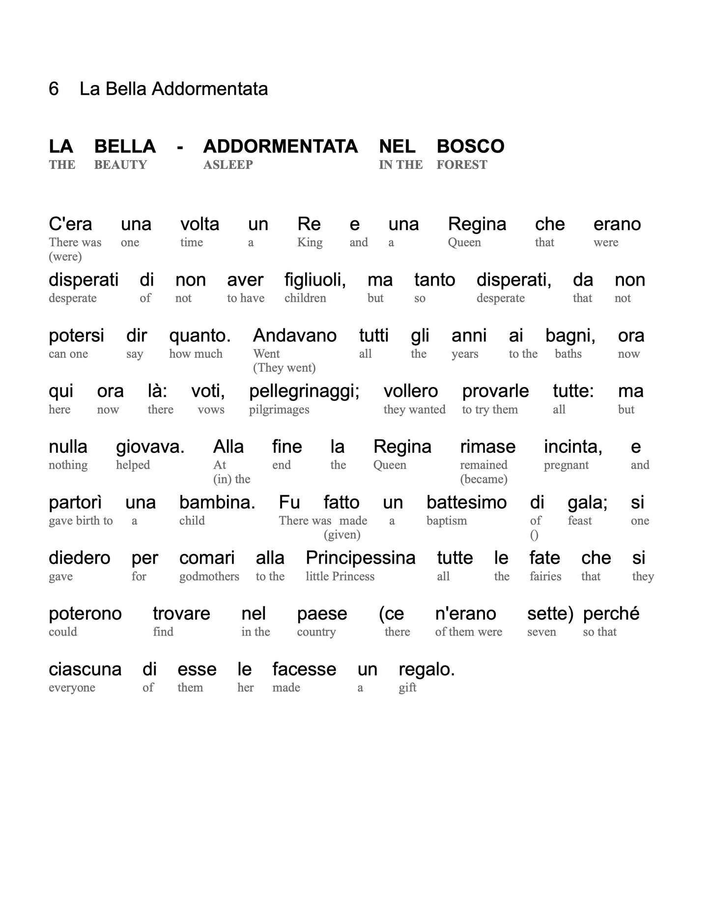 HypLern - Learn Italian with Beginner Stories - Interlinear PDF, Epub, Mobi and Mp3s