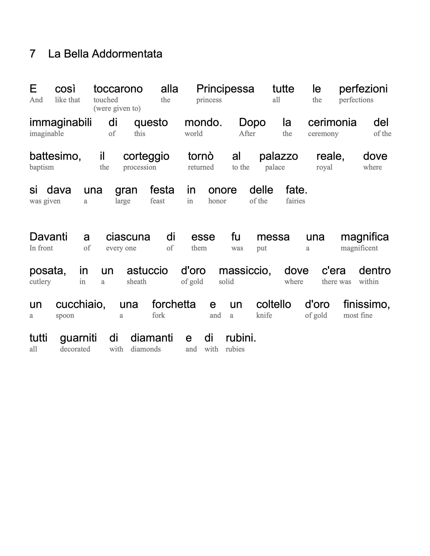 HypLern - Learn Italian with Beginner Stories - Interlinear PDF, Epub, Mobi and Mp3s