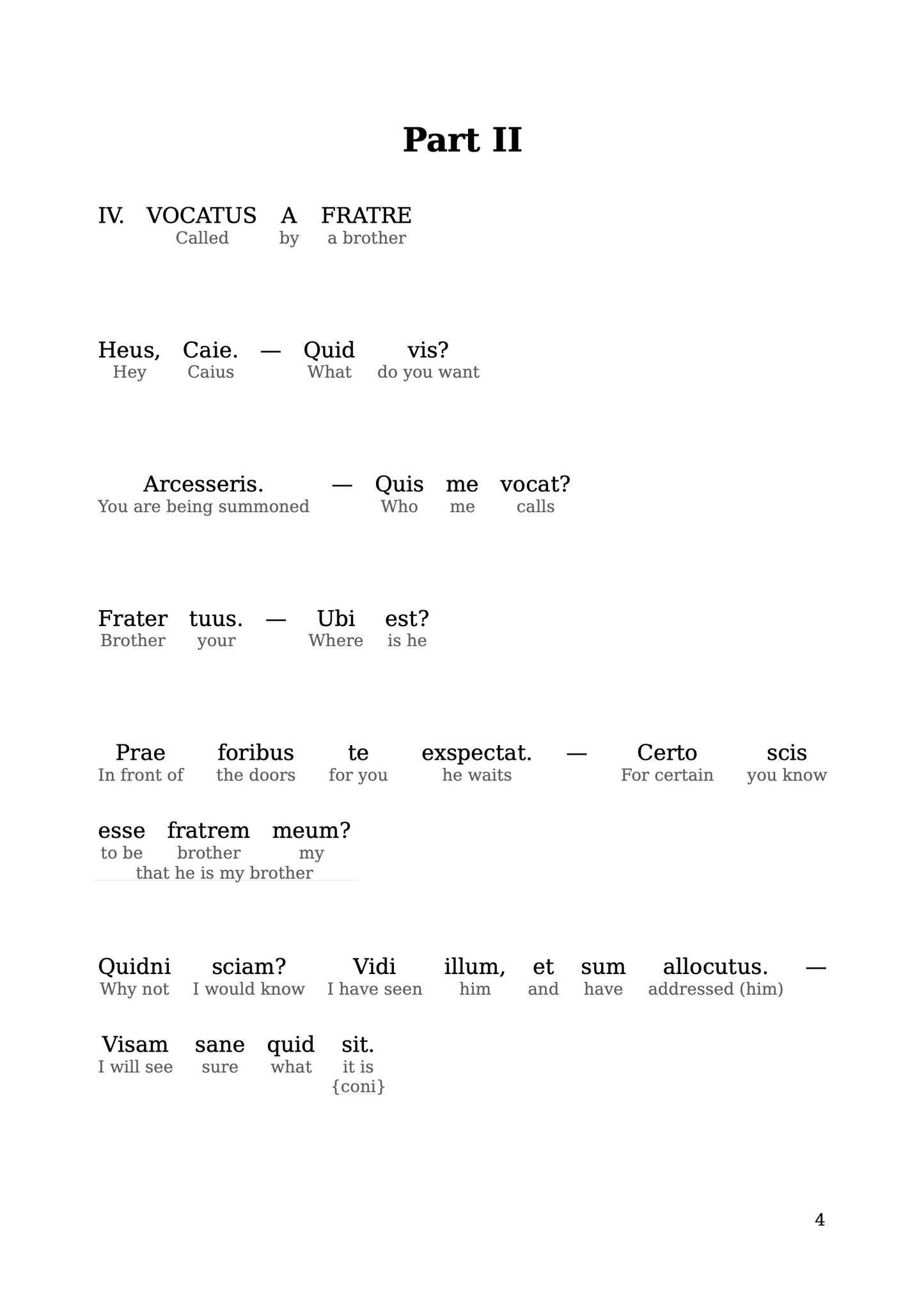 HypLern - Learn Latin With Beginner Stories: Colloquia - Dialogues - Interlinear PDF and Epub