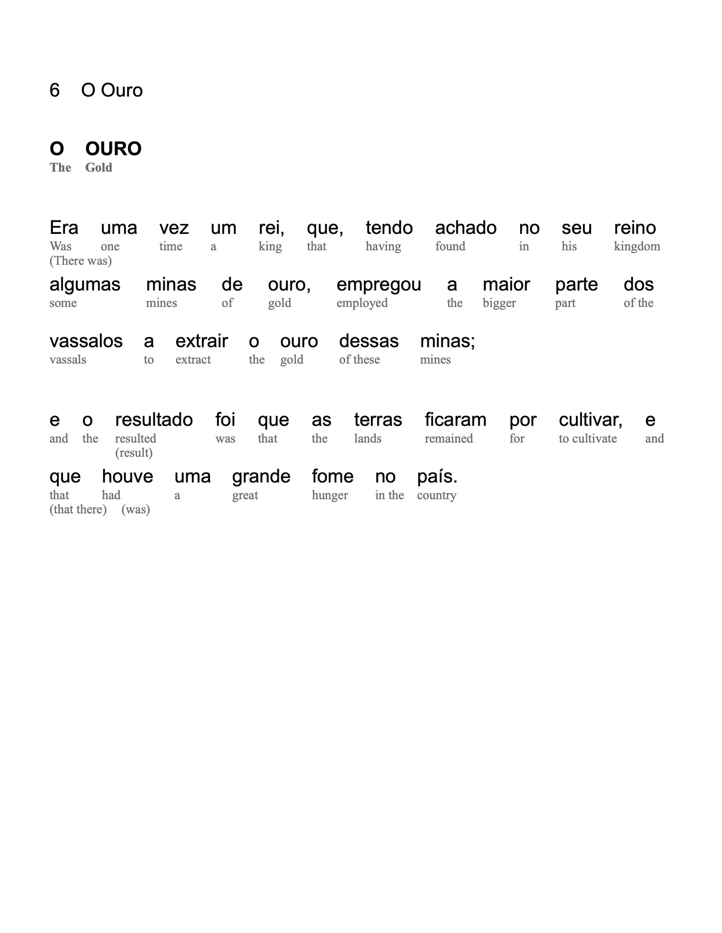 HypLern - Learn Portuguese with Beginner Stories - Interlinear PDF, Epub, Mobi and Audio