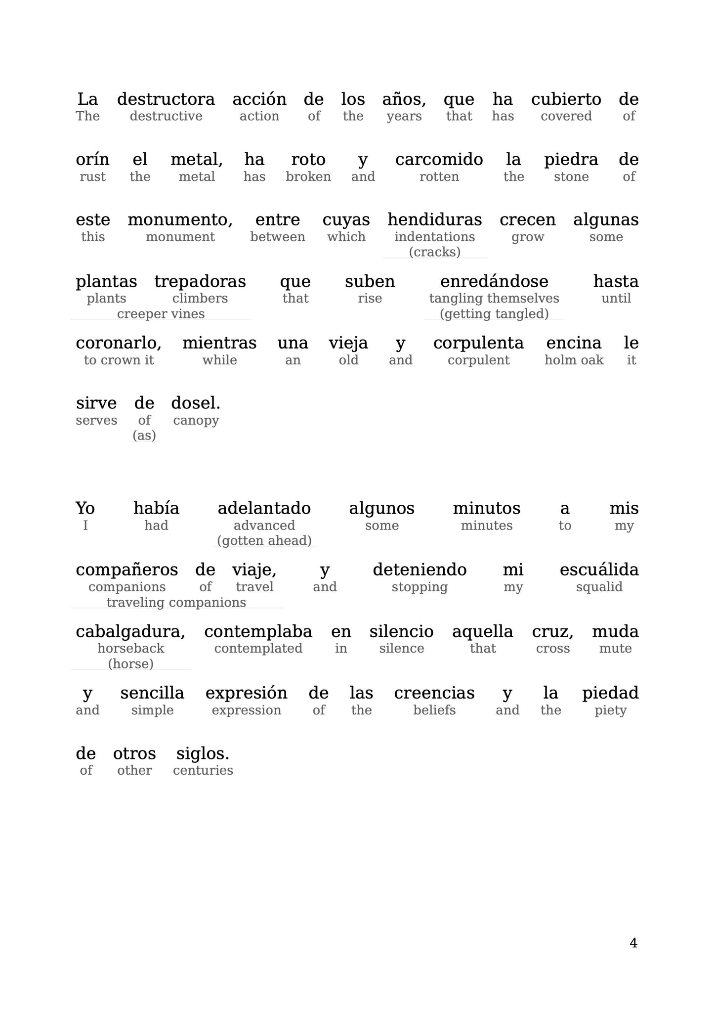 HypLern - Learn Spanish with La Cruz Del Diablo - Interlinear PDF, Epub and mp3s