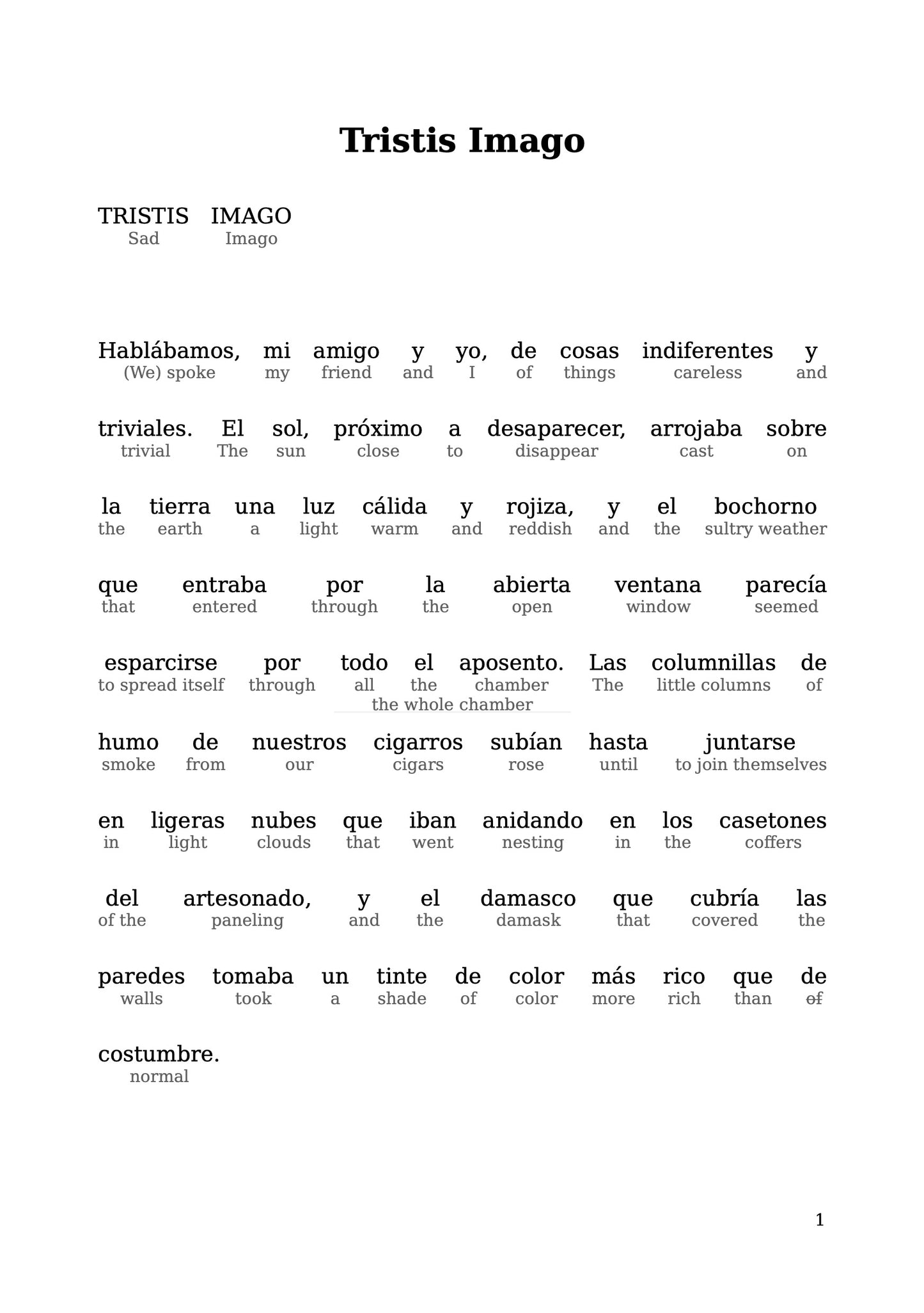 HypLern - Learn Spanish with La Puerta de Bronce - Interlinear PDF, Epub and mp3s