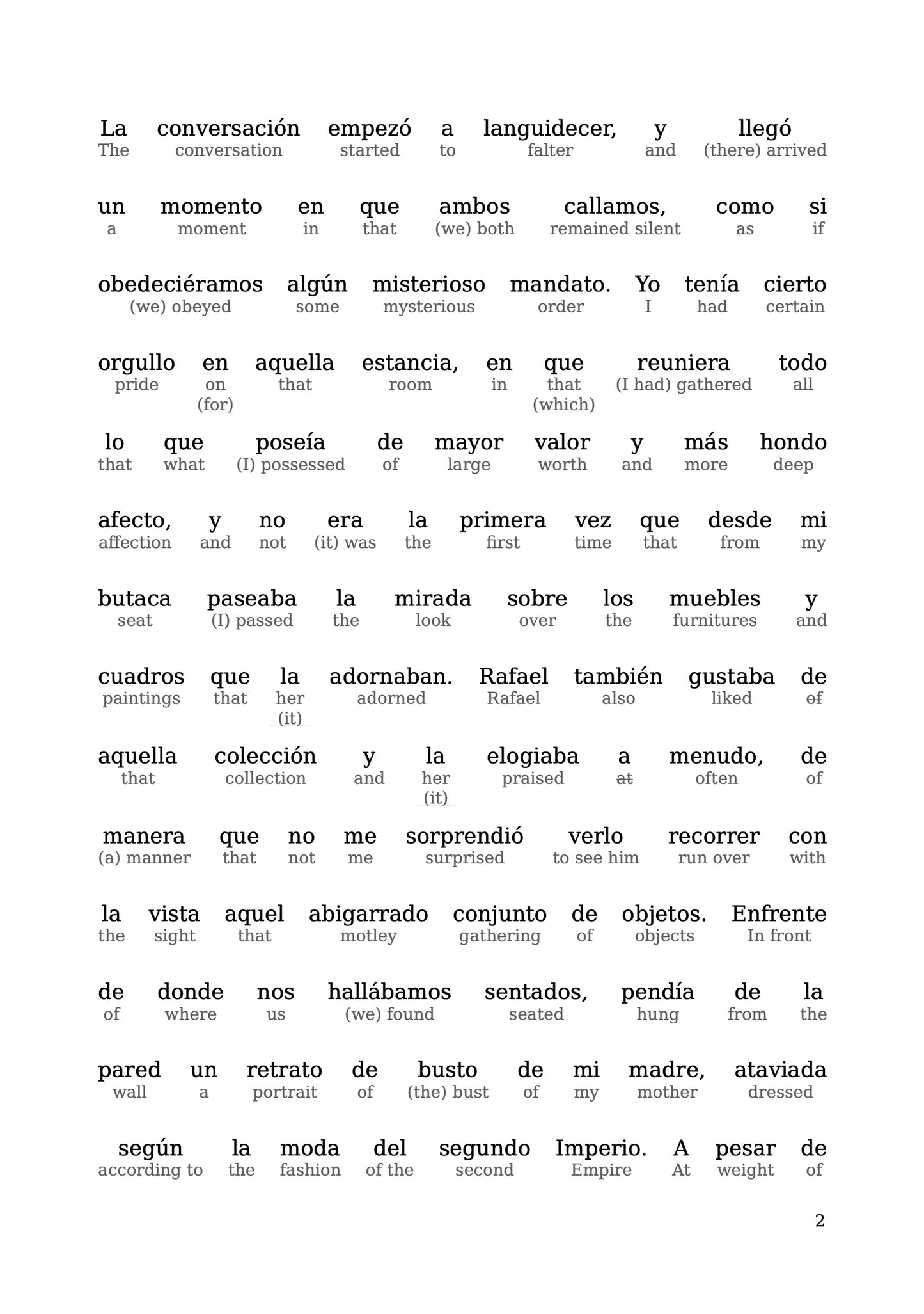 HypLern - Learn Spanish with La Puerta de Bronce - Interlinear PDF, Epub and mp3s