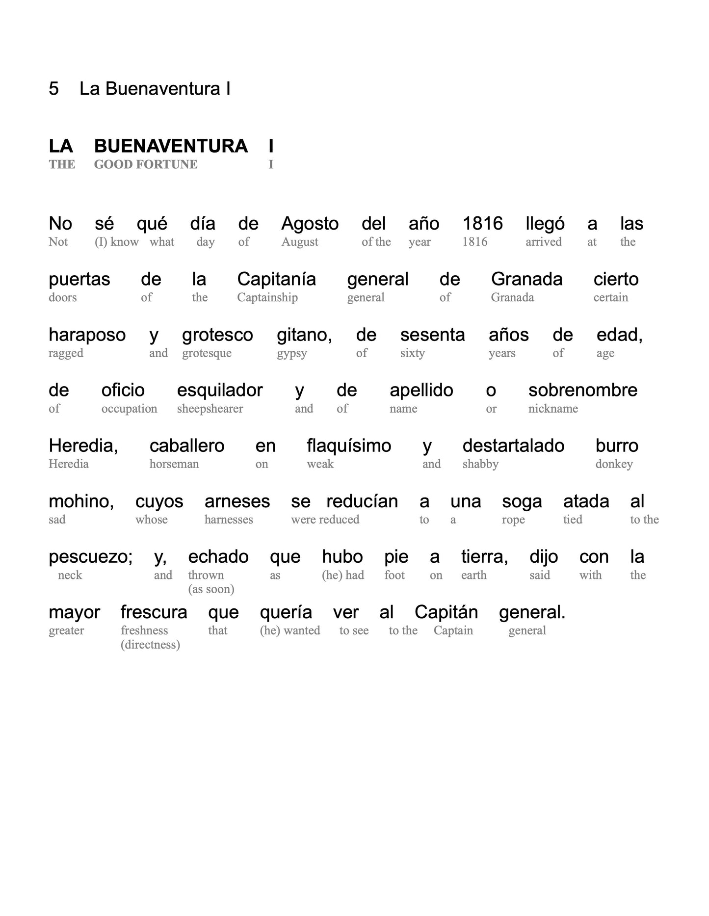 HypLern - Learn Spanish with Short Stories - Interlinear PDF, Epub and mp3s