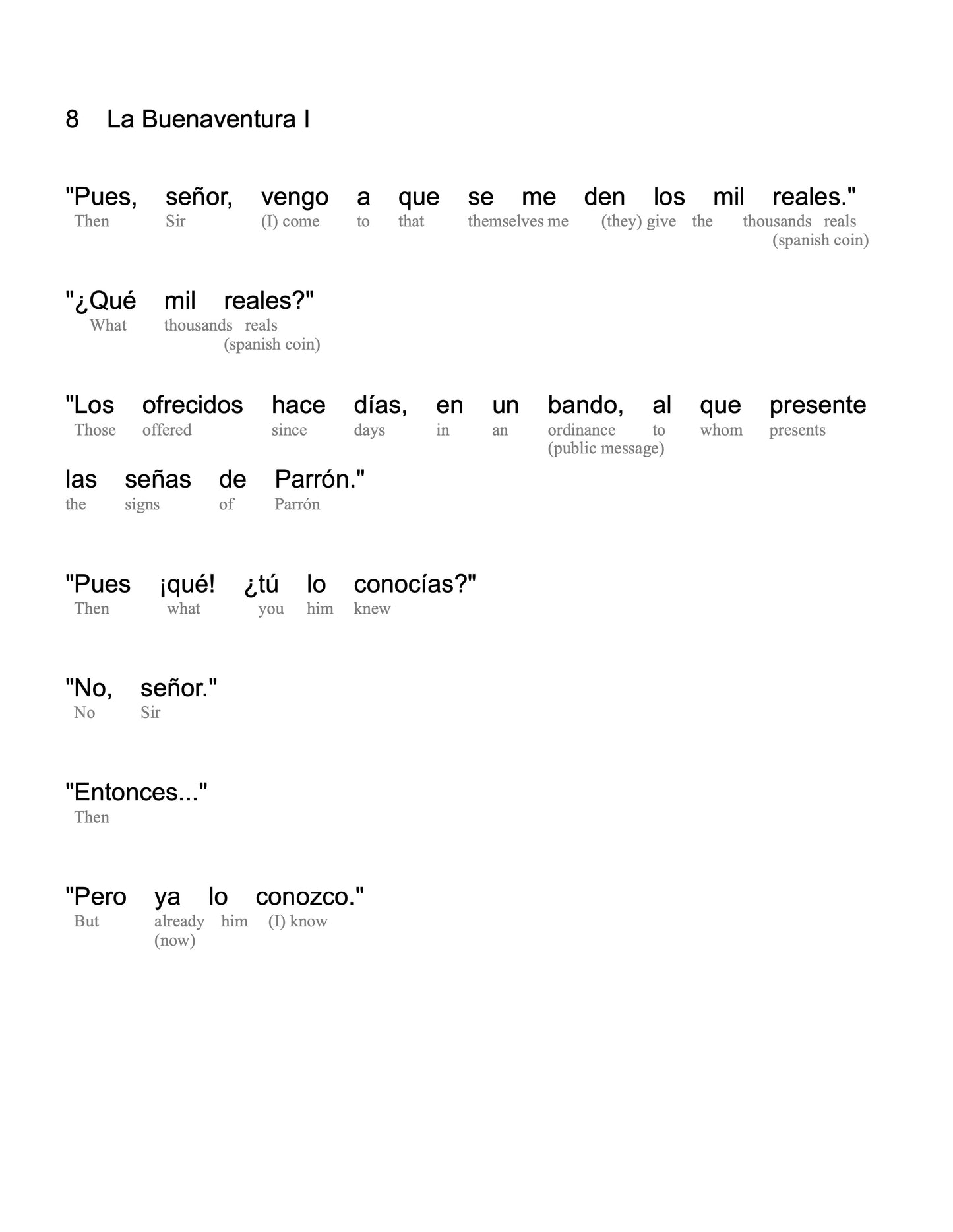 HypLern - Learn Spanish with Short Stories - Interlinear PDF, Epub and mp3s