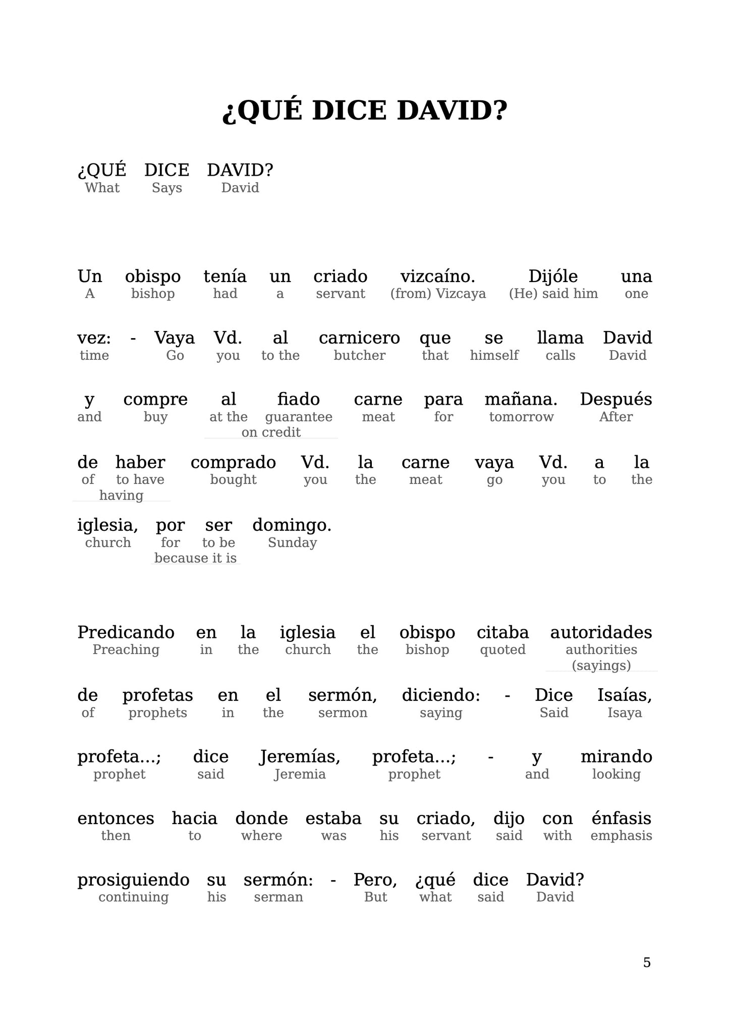 HypLern - Learn Spanish with Starter Stories - Interlinear PDF, Epubs and mp3s