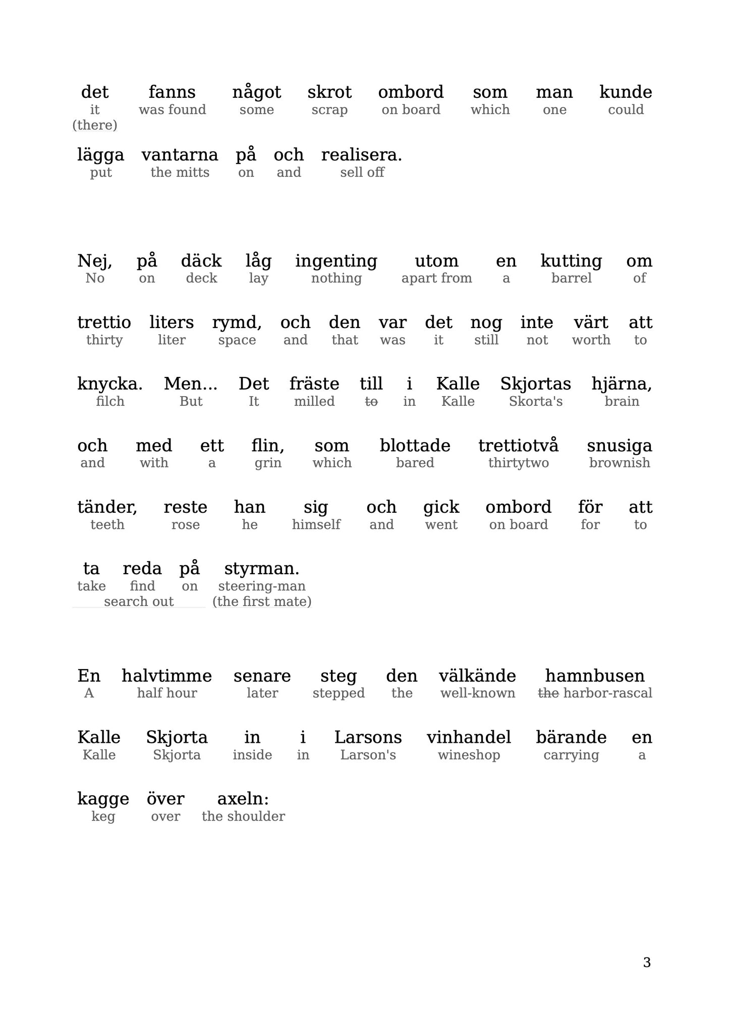 HypLern - Learn Swedish With A Case of Booze and Other Stories - Interlinear PDF, Epub, Mobi and audio