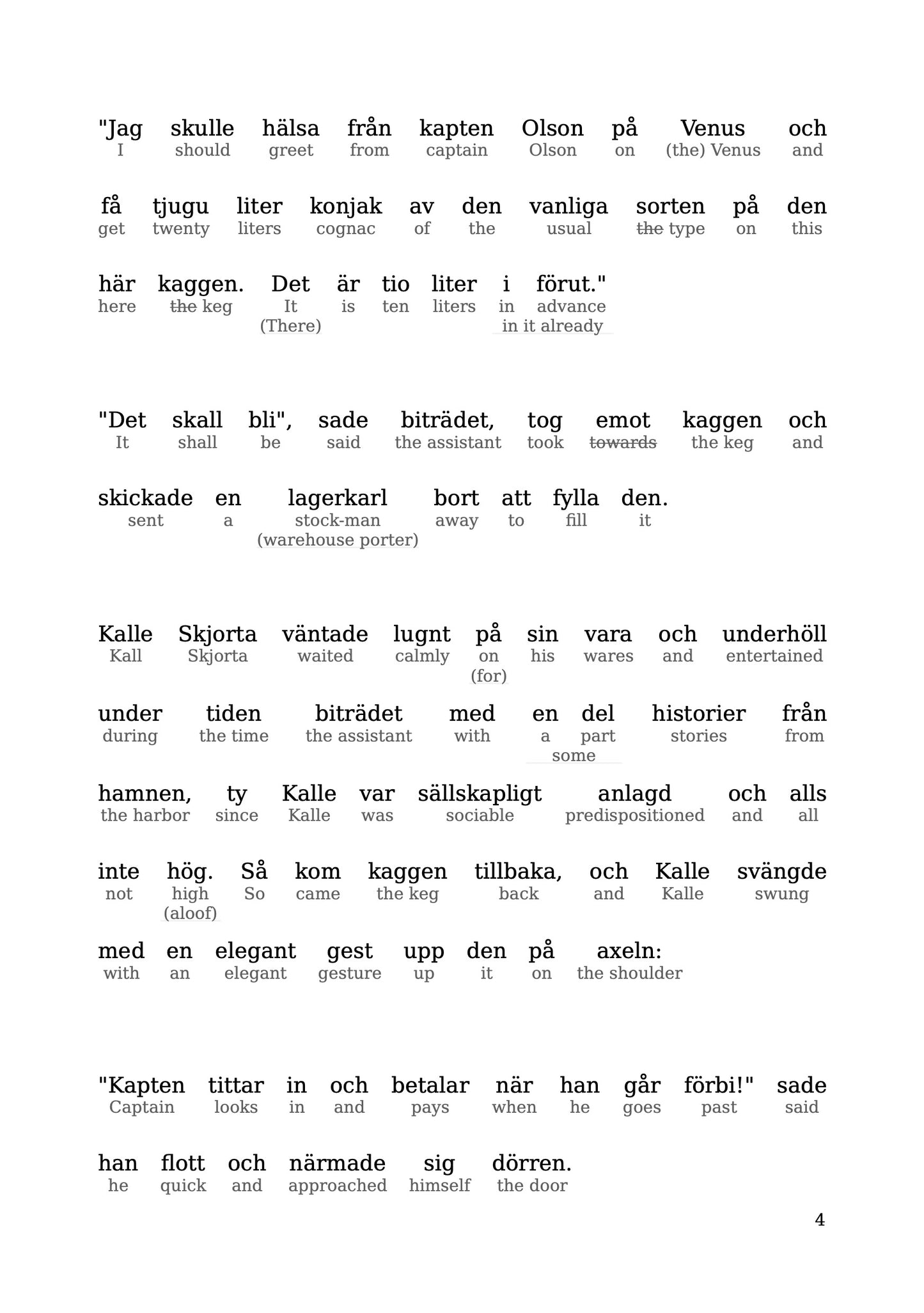 HypLern - Learn Swedish With A Case of Booze and Other Stories - Interlinear PDF, Epub, Mobi and audio