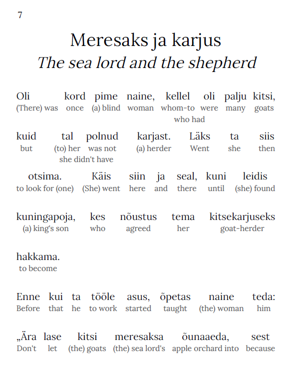HypLern - Learn Estonian with Beginner Stories - Interlinear PDF  Epub