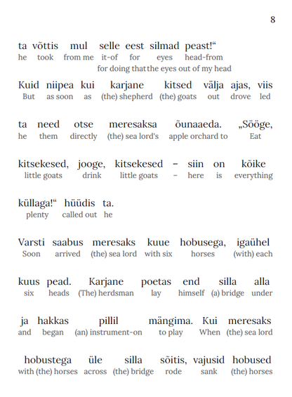 HypLern - Learn Estonian with Beginner Stories - Interlinear PDF  Epub
