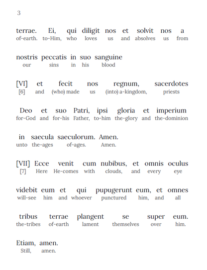 HypLern - Learn Latin With Beginner Stories: The Revelation of John - Interlinear PDF and Epub