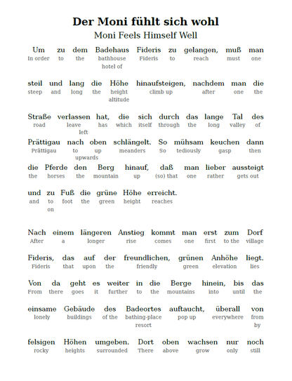 HypLern - Learn German With Starter Stories - Moni the Goat Boy - PDF, Epub, Mobi