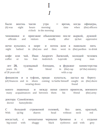 HypLern - Learn Russian with Literature - Chekhov's The Duel - Interlinear PDF and Epub