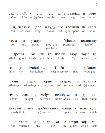 HypLern - Learn Serbian with Starter Stories - Interlinear PDF and Epub