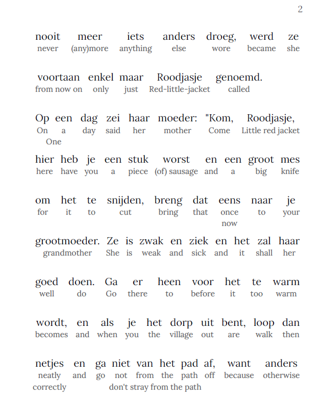 HypLern - Learn Dutch With Woke Fairytales - Interlinear PDF, Epub and Mp3s