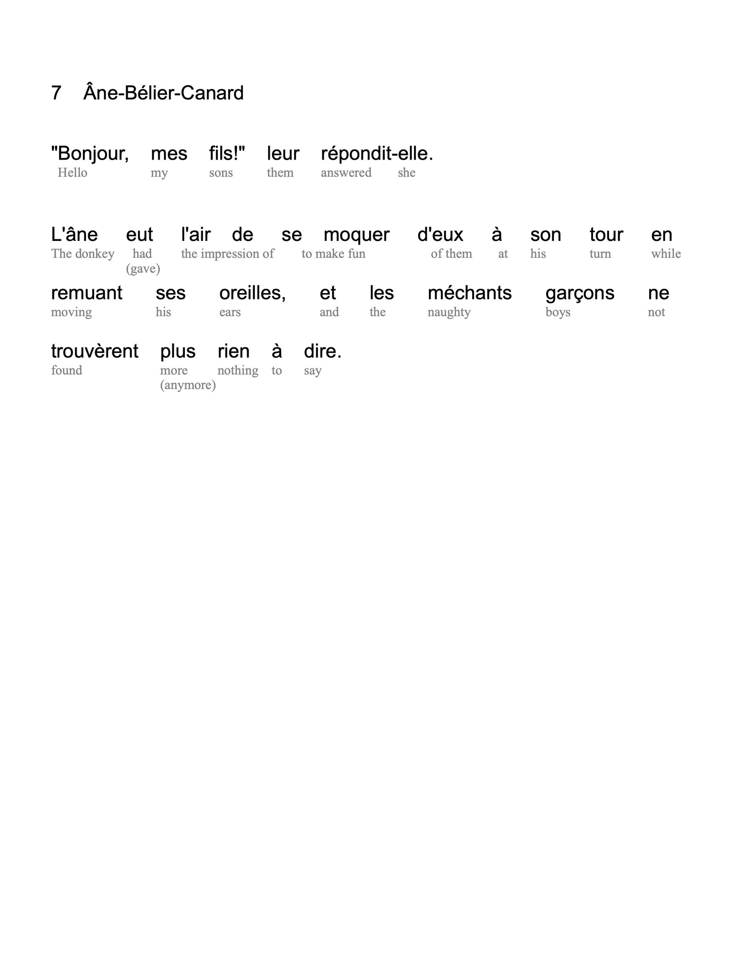 HypLern - Learn French With Beginner Stories - Interlinear PDF, Epub, Mobi and audio