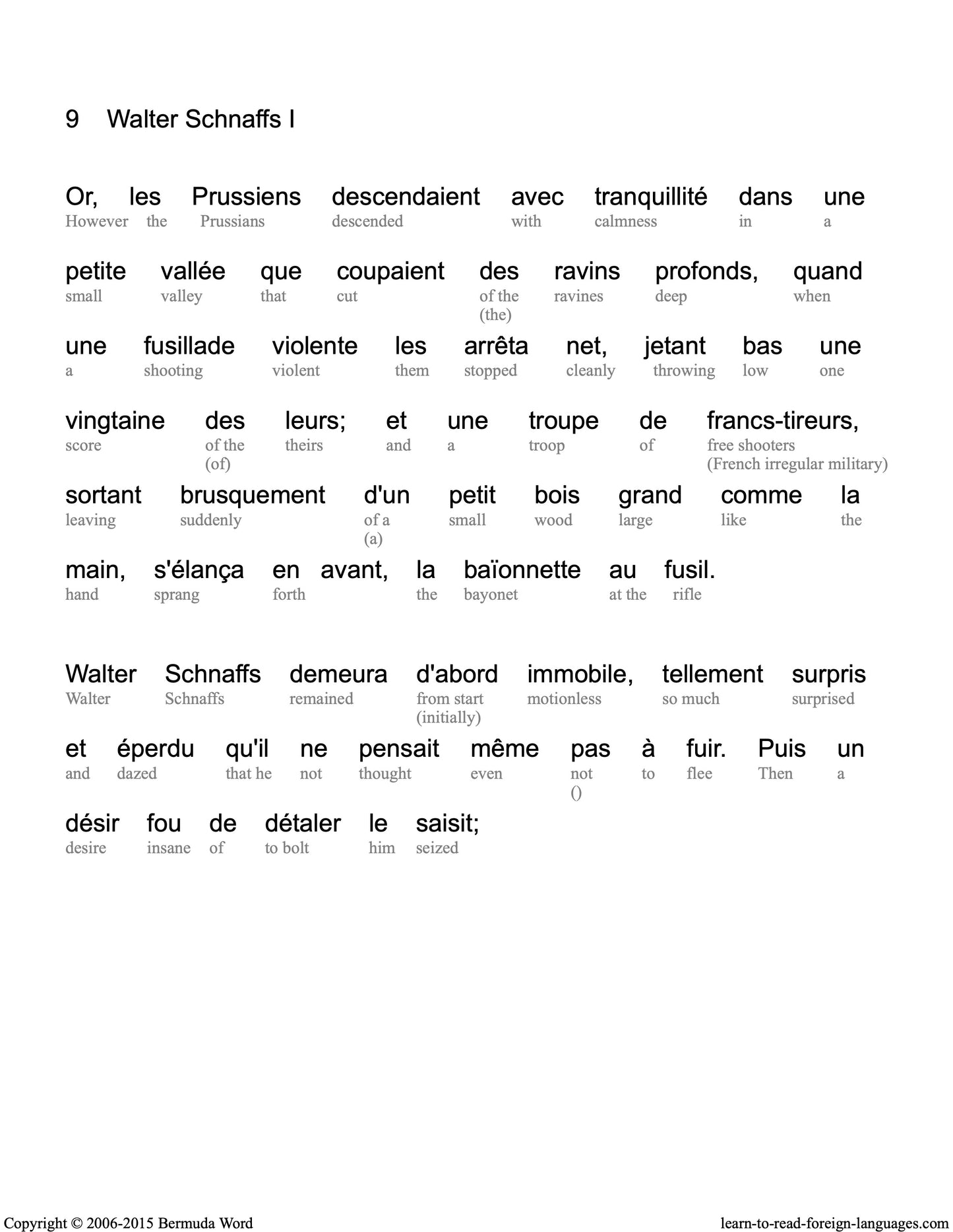 HypLern - Learn French With Short Stories - Interlinear PDF, Epubs plus MP3s