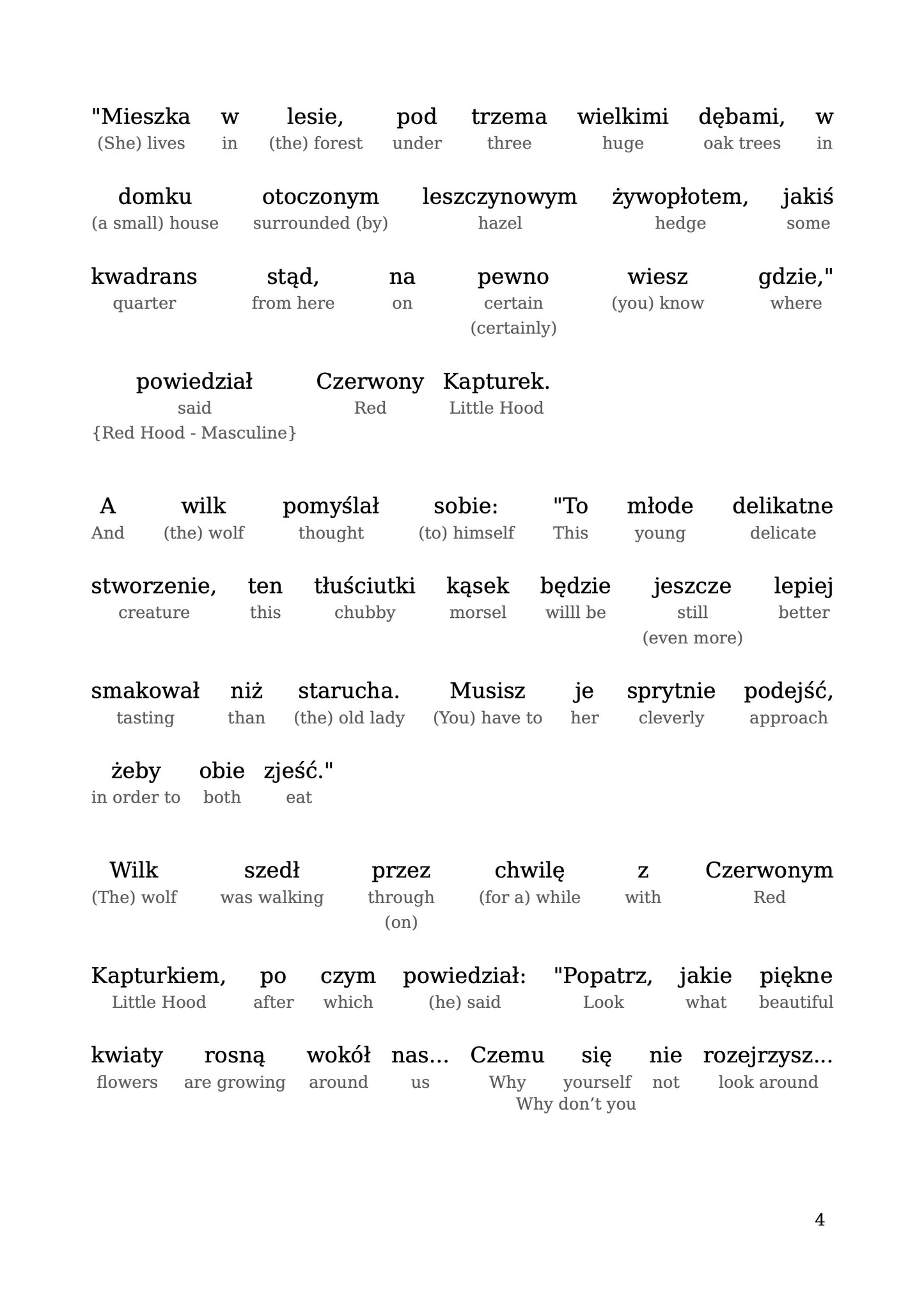 HypLern - Learn Polish with Starter Stories - Interlinear PDF, Epub, Mobi and separate Audio