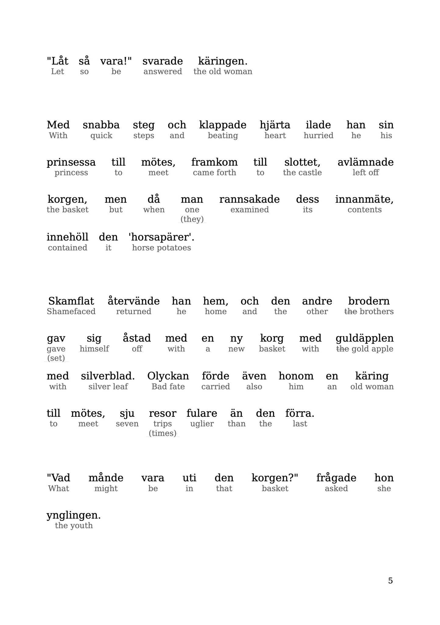 HypLern - Learn Swedish With Baron Olson and Other Stories - Interlinear PDF, Epub, Mobi and audio